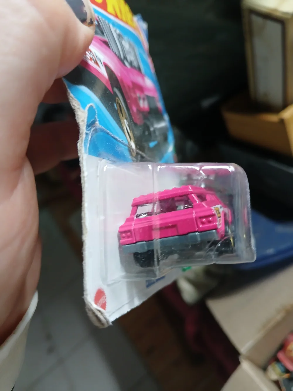 Hot Wheels Pink Custom Station Wagon Toy Car - Collectible Die-Cast